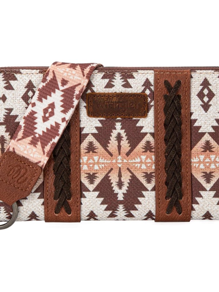 Wallet Purse For Women Western Aztec Clutch Wristlet Wallet With Credit Card Hol